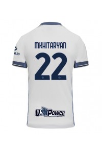 Inter Milan Henrikh Mkhitaryan #22 Voetbaltruitje Uit tenue 2024-25 Korte Mouw